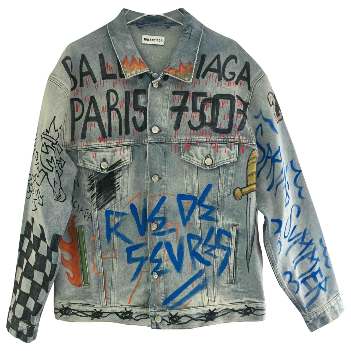 Jacket Balenciaga Blue size 40 FR in 